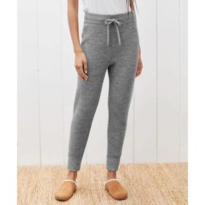 NWT Jenni Kayne Alpaca Fisherman Sweatpant in Heather Grey Size Large